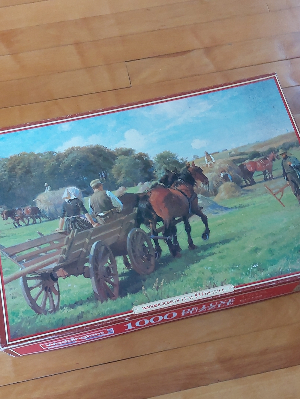 Waddingtons 1000pc Harvesting Days Vintage Puzzle Complete